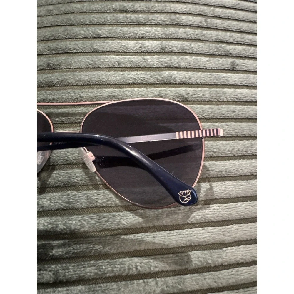 Draper James‎ Women's Rise Gold-Tone Aviator Sunglasses - DJ7007 EUC